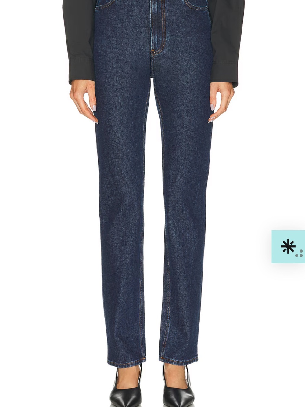Toteme High Slim Leg Indigo Jeans